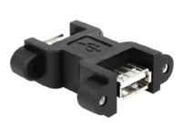 Delock - USB-adapter - USB (hun) til USB (hun) - sort