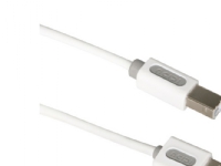 ICIDU USB 2.0 A-B Cable 2m White, 2 m, USB A, USB B, USB 2.0, Hanstik/Hanstik, Hvid