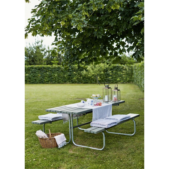 Plus Classic Bord-bænkesæt gråbrun 185870-18