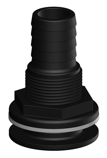 Tru-design Bordgennemføring 1/2 13 mm Sort Komposit