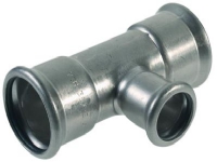 VSH T-stk. 88,9-76,1 -88,9 mm - M-bakke XPress rustfri press