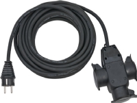 Brennenstuhl 1167810301, 10 m, 3 AC stikkontakt(er), Udendørs, IP44, Gummi, Sort