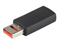 StarTech.com Secure Charging USB Data Blocker Adapter, Male to Female USB-A Charge-Only Adapter, No-Data Charge/Power-Only Adapter for Phone/Tablet,