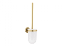Grohe Essentials væghængt toiletbørste med holder i glas - Børstet Cool Sunrise