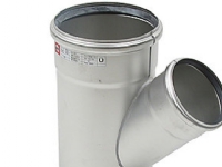 Blücher gr.rør 45gr.110-75mm - strømlinet RF . AISI 316L.Syrefast stål