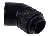 Alphacool Eiszapfen Connector Series - Flydende kølesystem vinklet fitting-adapter - dyb sort