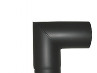 MB Sorte røgr. 150mm knærør 90 - knærør 90ø