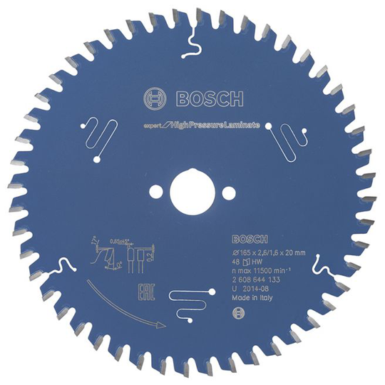 Bosch Rundsavsklinge 165x20x2,6mm 48t Exp Highpress - 2608644133