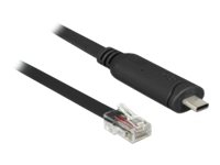 Delock - Seriel adapter - USB-C - RS-232 x 1 - sort