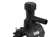 El-anb.sadel 160x40mm PN16 - roterbar 360°. sort PE100-SDR11. Wavin