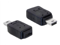 Delock - USB-adapter - mini-USB type B (han) til Micro-USB Type B (hun) - sort