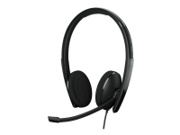EPOS I SENNHEISER ADAPT 160 USB-C II - ADAPT 100 Series - headset - på øret - kabling - USB-C - sort - Optimeret til UC