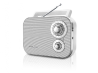 Muse Portable Radio M-051RW White, AUX in