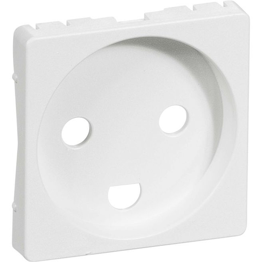LK Fuga Afdækning Stikkontakt M/j 1 Modul, Med Jord Hvid - 530D68111L