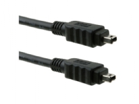 ICIDU - IEEE 1394 kabel - 4-PIN FireWire (han) til 4-PIN FireWire (han) - 3 m - sort
