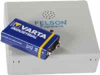 FELSON Fugtalarm inkl. 9V batteri. BxHxD 82x82x35 mm.