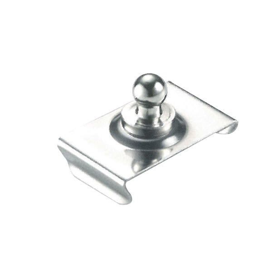 Tenax / Loxx Mutter med rustfritt stål plate til vindskjerm 21 mm, 10 stk