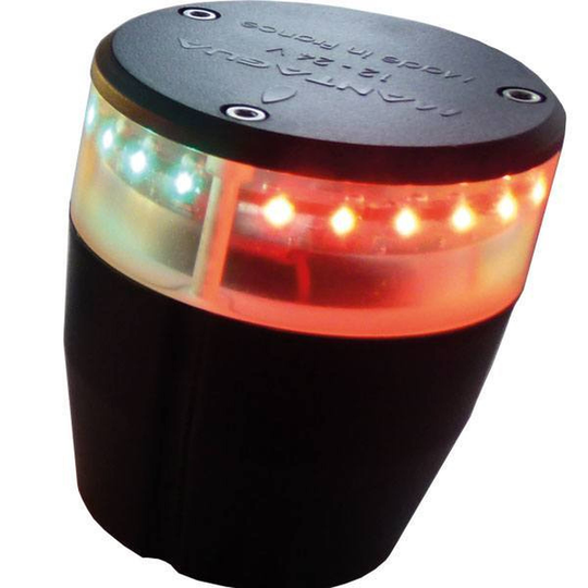 LED Lanterne 3-farvet 12 & 24v med Fod