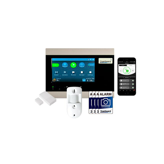 TrueGuard Smarthome Alarm Startsæt med Kamera