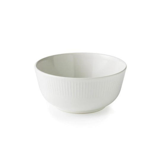 Aida Groovy skål hvid stentøj 14,5 x 6,5 cm 1 stk -88324
