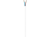 NKT Tilledning, varmebestandig 2X0,75mm² PKL90 hvid 300/300V spole, kabeldiameter 6,3mm - (100 meter)
