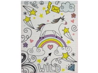 Vild Enhjørning / Wild Unicorn De Luxe gulvtæppe til børn 95x125