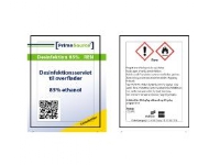 Desinfektion serviet Prime Source REN 85% ethanol/IPA 14x17 cm enkeltindpakket - (karton á 750 stk.)