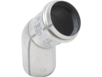 Blücher bøjn.45.0gr.50mm - m.O-ring RF AISI 304.Alm RF stål