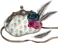 Clear Creation Swarovski Pass - square. Pen purse
