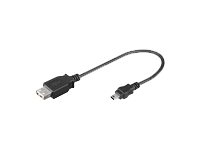 MicroConnect - USB-kabel - mini-USB type B (han) til USB (hun) - USB 2.0 - 20 cm