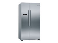 Bosch Serie | 4 KAN93VIFP - Køleskab/fryser - side-by-side - bredde: 90.8 cm - dybde: 70.7 cm - højde: 178.7 cm - 580 liter - Klasse F - inox-easycle