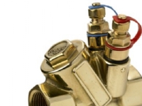 Frese alpha ventilhus DN25 - Uden indsats, 2 trykudtag, blinddæksel, DZR, muffe/muffe