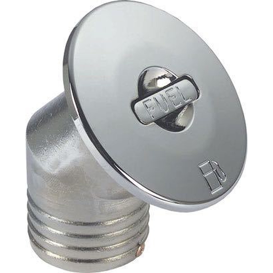 Dækspåfyldning Vand 45° Rustfri Stål, 38mm