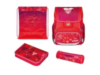 Herlitz Loop Plus Sweet Hearts, Pencil pouch, Sport bag, Penalhus, Skoletaske, Pige, Grad & grundskole, Rygsæk, 16 L, Frontlomme, Sidelomme