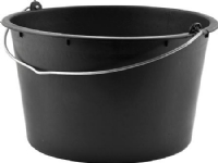 Kraftig sort spand 20L med metalhank. Er syrefast Temperatur -40°C op til +40°C. H: 26,5 cm Invendig Ø: 27,5cm bund og 35,5 cm top