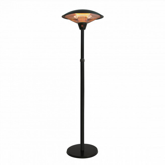 Terrassevarmer Gulvmodel 900/1200/2100 W Teleskop Ha Sort