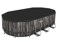 Bestway 5611R, 20241 L, Indrammet pool, Voksen & barn, Stige, Træ, 89,4 kg