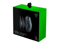 Razer Naga Trinity - Mus - højrehåndet - laser - 17 knapper - kabling - USB