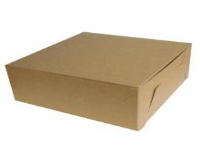 Kageæske 280x280x100 mm Brun,100 stk/krt