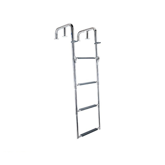 Sammenfoldelig stige m håndtag, 4 trin, 1200 mm