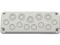 FIBOX Vægskab blanketflange EK polycarbonat str.2 for 280mm kasseside uden skruer 8 x M20 + 5 x M16/25