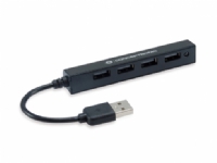 Conceptronic HUBBIES05B, USB 2.0, USB 2.0, 480 Mbit/s, Sort, 0,09 m, Kina