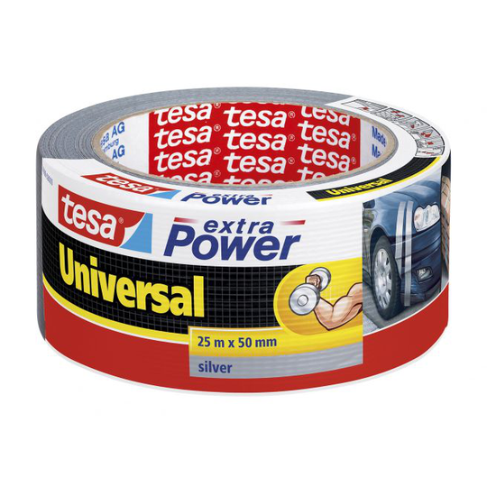 Tesa Extra Power Universal 25 m x 50 mm Silver