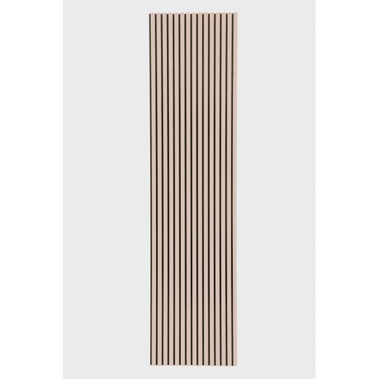 Acupanel Linoleum 2400x600 Powder 4185 Sort MDF - Sort Filt - Akustikpanel
