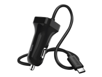 Hama Basic Line - Bilstrømsadapter - 12 Watt - 2.4 A (USB-C) - sort