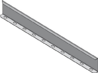 Deleskinne til kabelbakke 3000 mm El-forzinket - (3 meter)