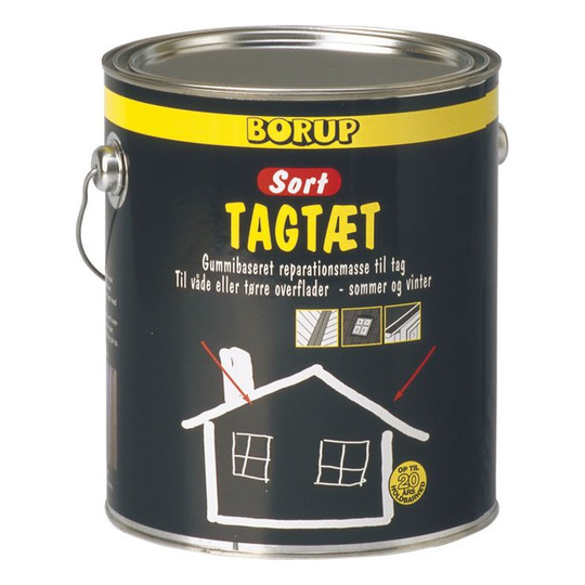 Borup Tagtæt Sort - 1 kg