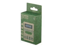 DELTACO - 4-6 timer batterioplader - (for 4xAA/AAA) - hvid