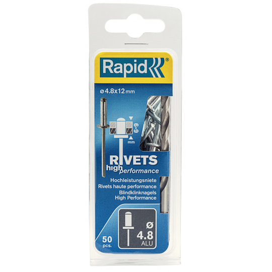 Rapid blindnitte Ø4,8 x 12 mm 50 stk