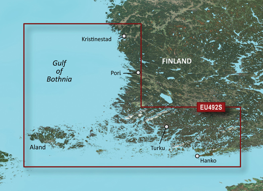 Garmin Bluechart G3 Vision veu492s Kristinestad-Hanko